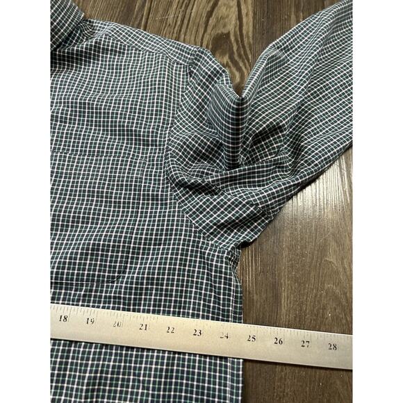 Duluth Shirt Mens Large Green Plaid‎ Button Up Standard Fit Flex Outdoors Travel - Picture 4 of 6
